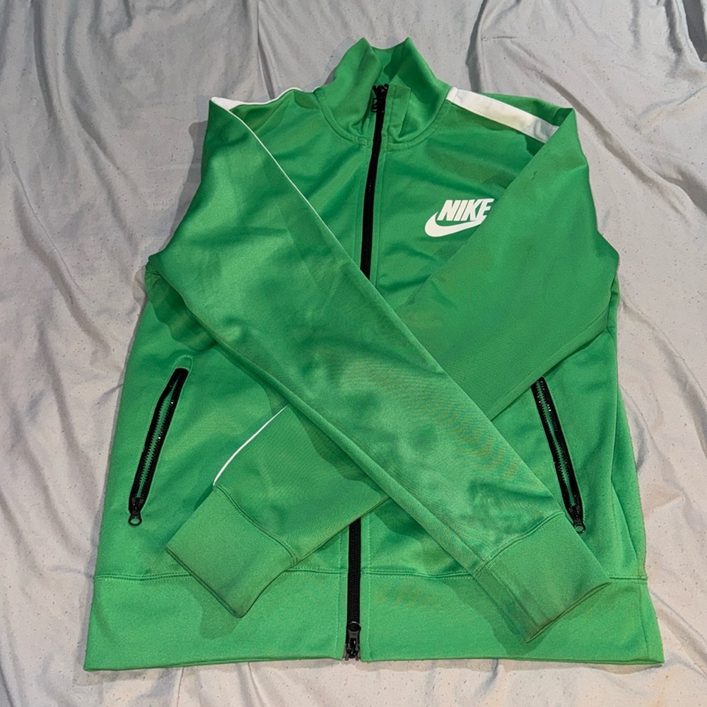 GREEN NIKE TRACK JACKET